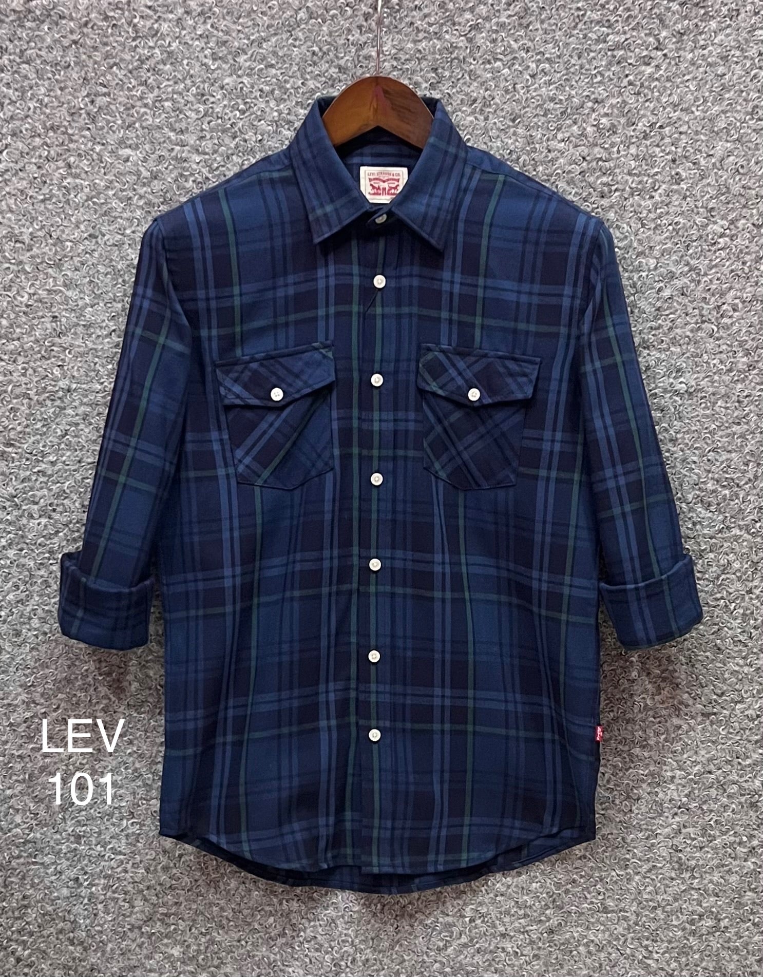 Premium Double Pocket Check Shirt LVCD 101