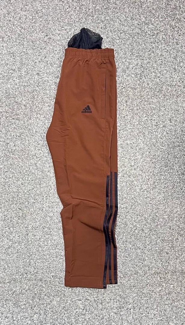 Performance Three-Stripe Half Style Track Pants Coffee Black