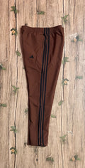 Three Stripe Full Athletic Track Pant Biscuits Black