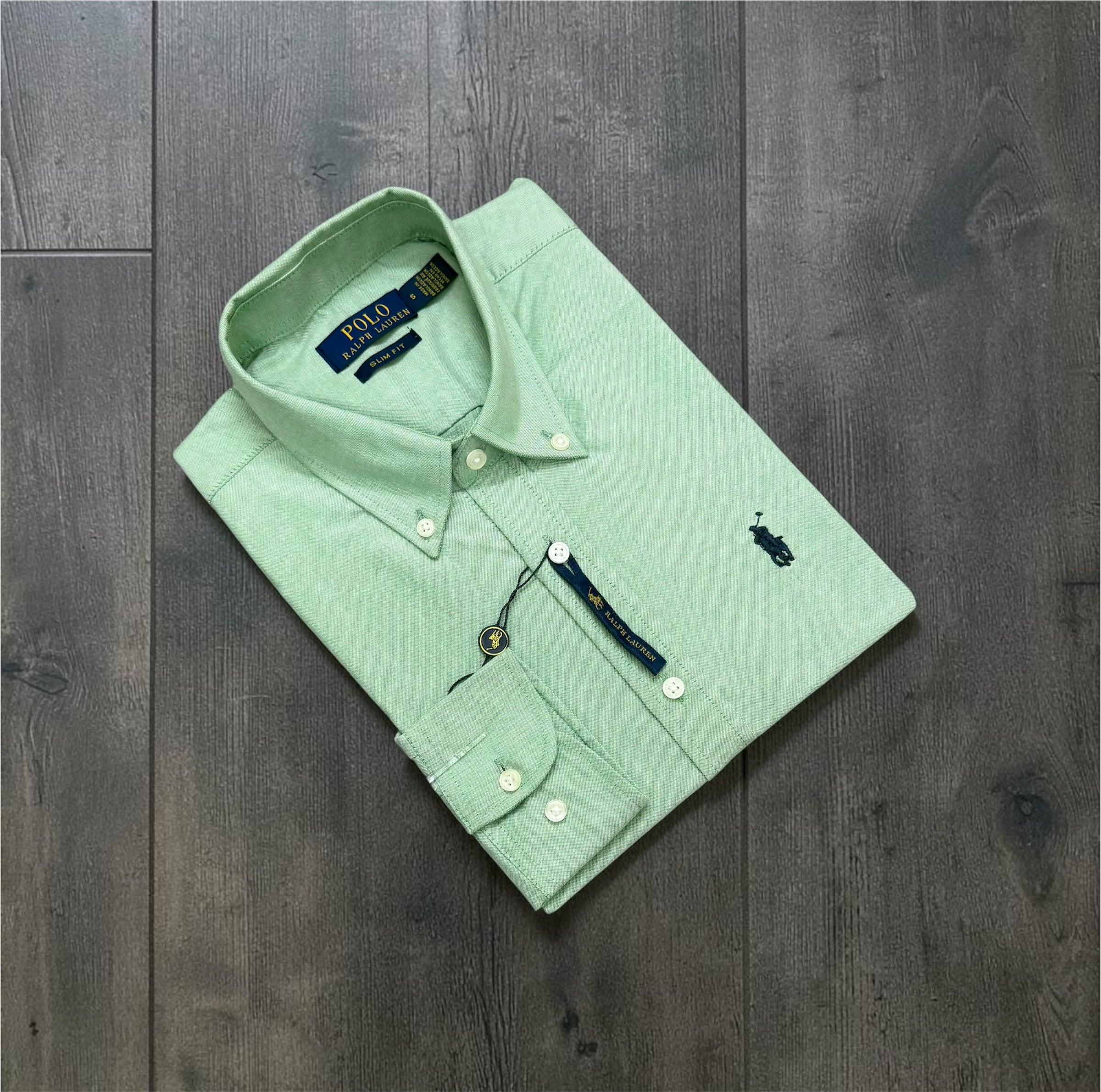 Premium Solid Logo Oxford Cotton Shirt | Solid Shirt | Shirtology Bangladesh