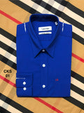 Premium Solid Stretch Cotton Shirt CKS Royal Blue