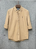 Luxury Linen Blend Solid Shirt with Cane Collar RLS 329