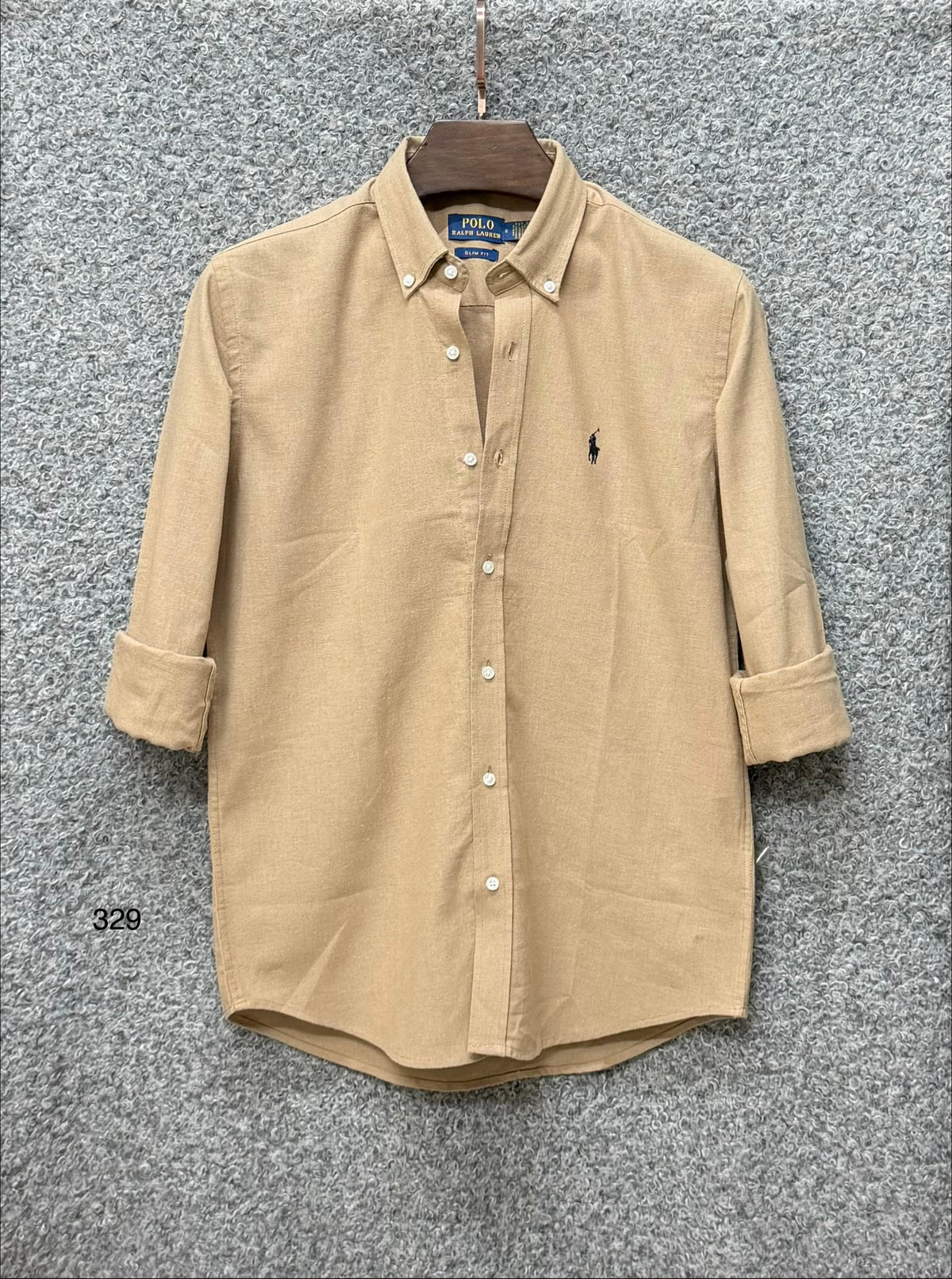 Luxury Linen Blend Solid Shirt with Cane Collar RLS 329