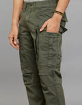 MILITARY GREEN COMFORT STRAIGHT FIT STRETCH CARGO PANTS RJCP1366-mgreen | Shirtology Bangladesh