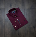 Premium Solid Logo Oxford Cotton Shirt | Solid Shirt | Shirtology Bangladesh