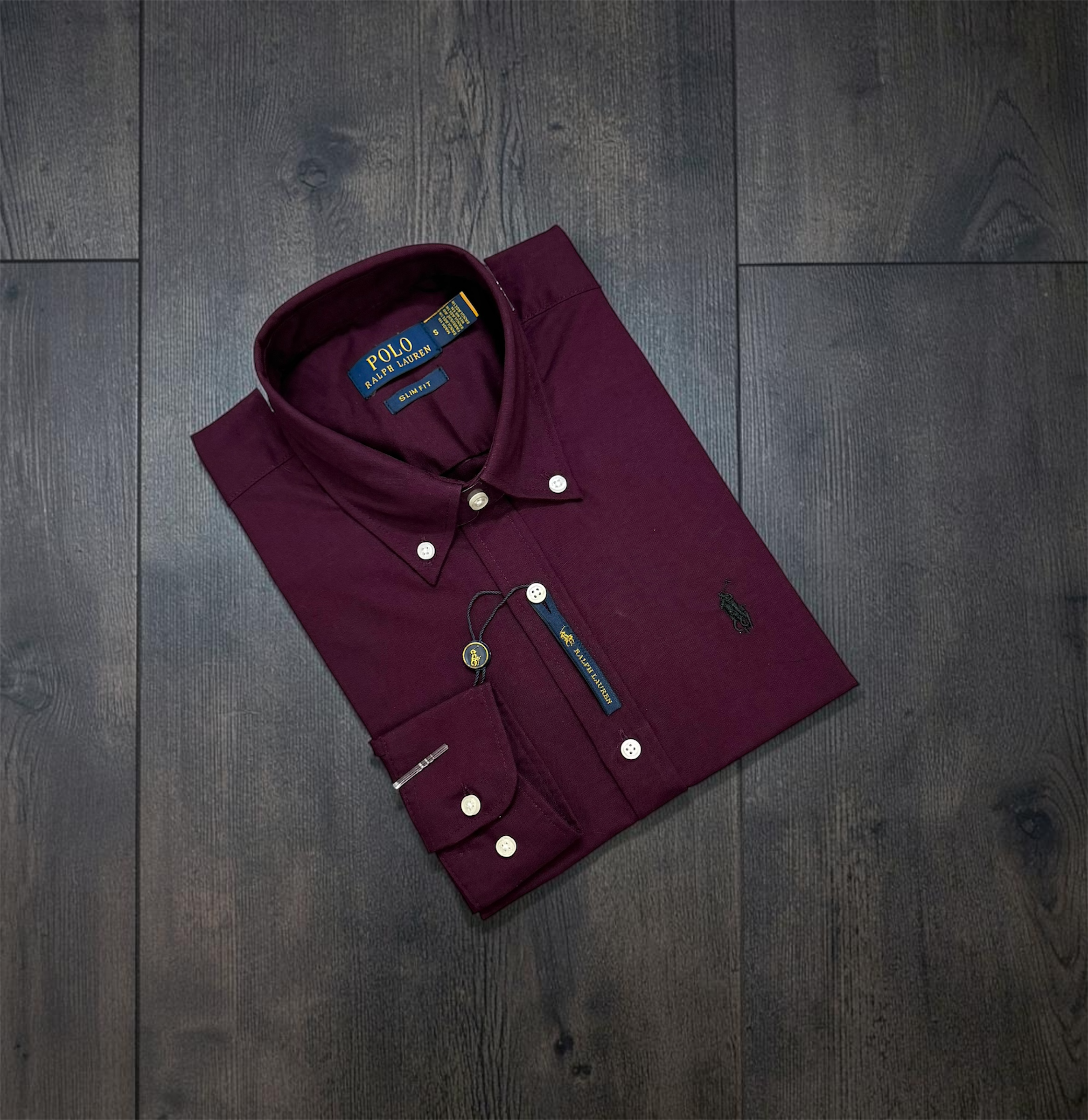 Premium Solid Logo Oxford Cotton Shirt | Solid Shirt | Shirtology Bangladesh