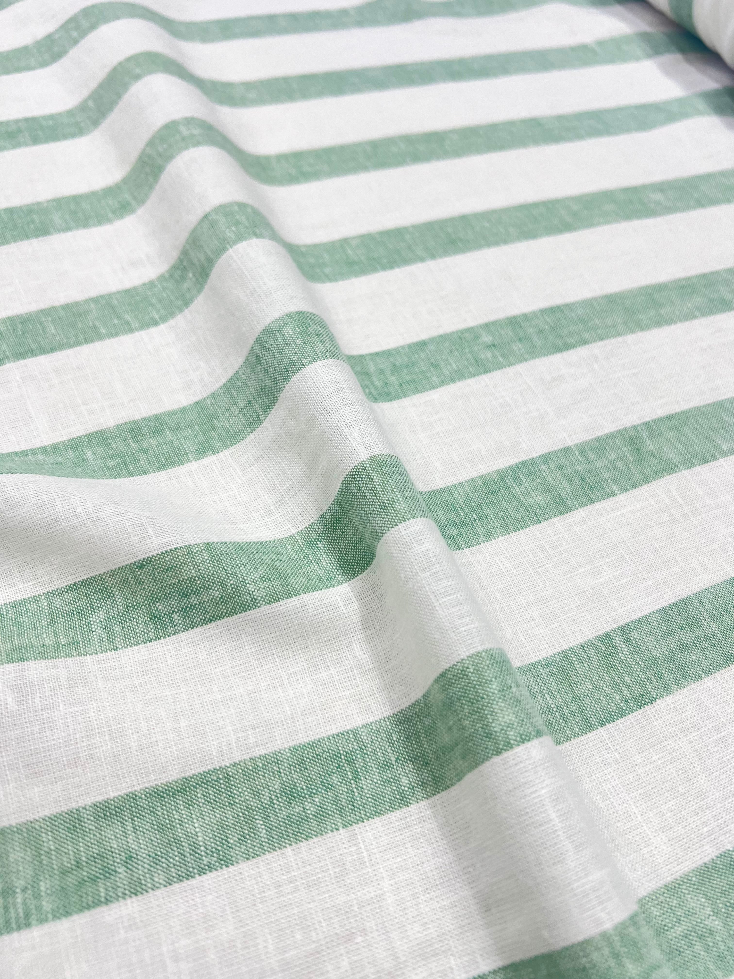 Green Stripe Remi Fabric