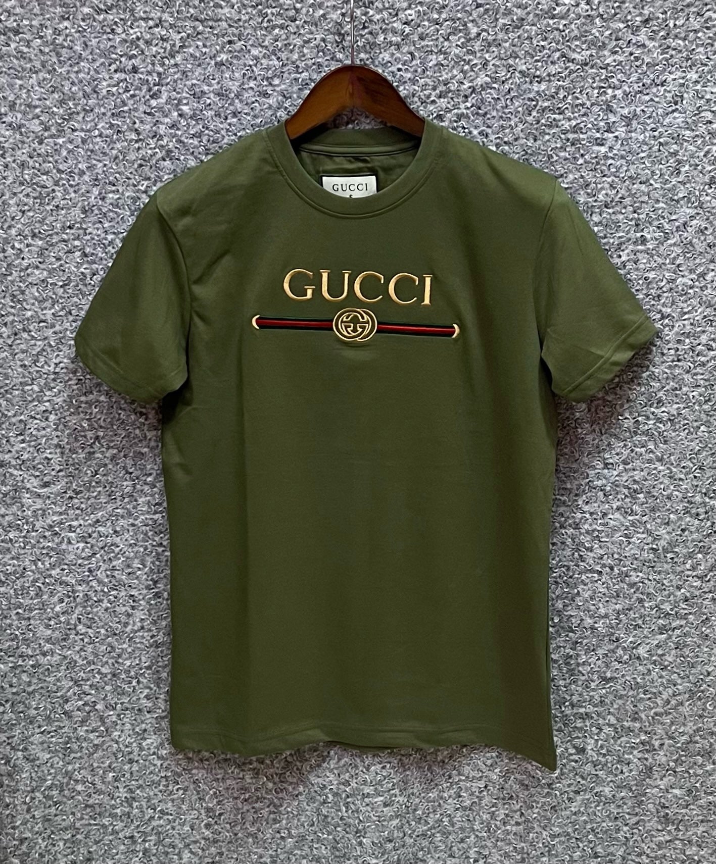 Premium Embroidery Tshirt GCCT Olive | Shirtology Bangladesh