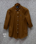 Premium Solid Oxford Cotton Shirt AES khaki | Solid Shirt | Shirtology Bangladesh
