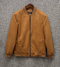 Premium Soft-Touch Suede Finish Jacket Light Brown