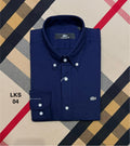 Premium Solid Oxford Cotton Shirt Navy | Solid Shirt | Shirtology Bangladesh