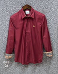 Signature Solid Shirt BRS oxford Maroon 2 | Shirtology Bangladesh