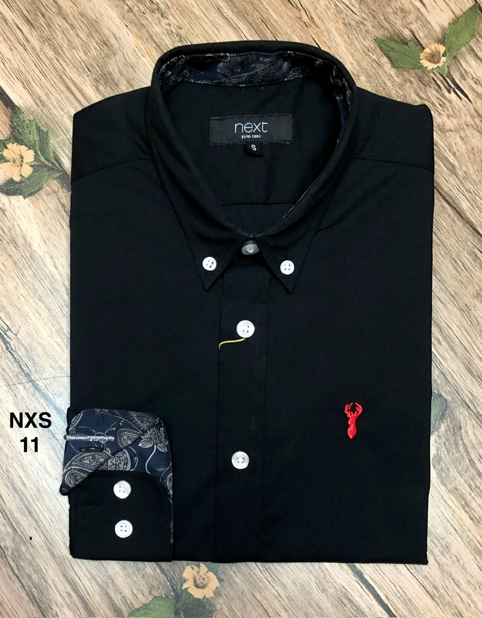 Premium Solid Stretch Cotton Shirt NXT Contrast Black 11 | Solid Shirt | Shirtology Bangladesh