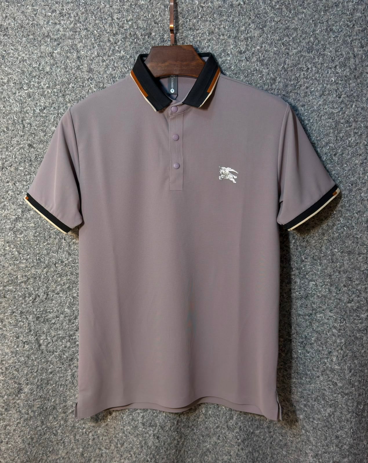 Premium Peach Luxury Finish Polo Tshirt BRPL Ash