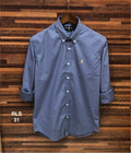 Premium Solid Stretch Cotton Shirt Light Ash | Solid Shirt | Shirtology Bangladesh