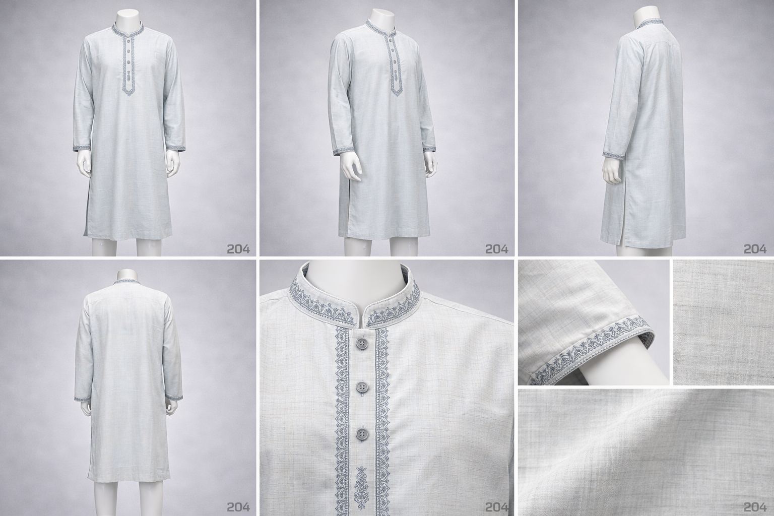 Luxury embroidery Panjabi with premium finish 204