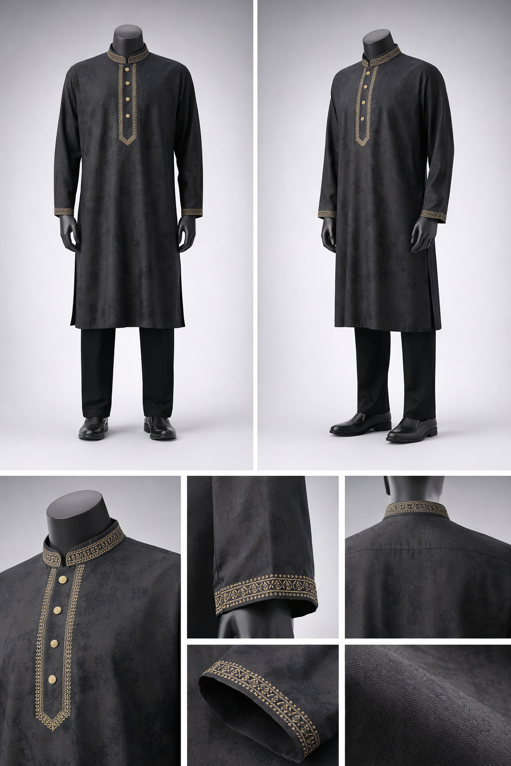 Luxury embroidery Panjabi with premium finish 515