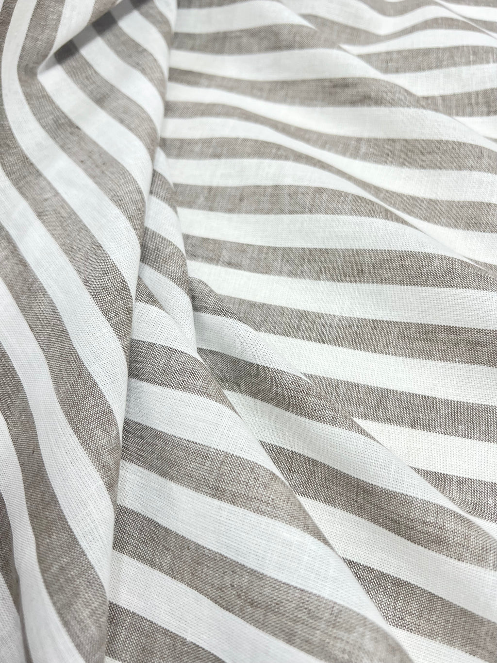 Beige with White strip (remi cotton)