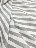 Beige with White strip (remi cotton)