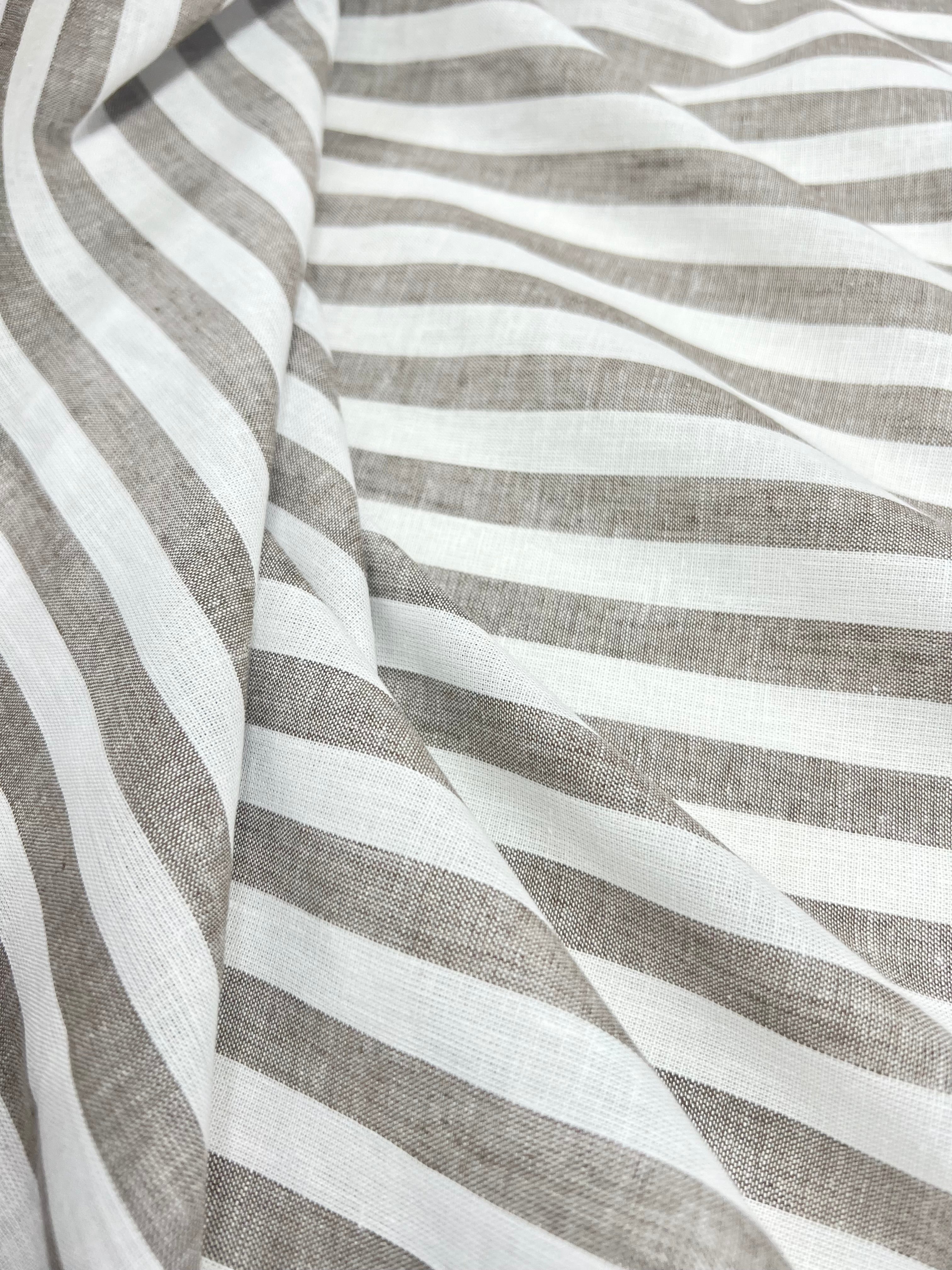 Beige with White strip (remi cotton)