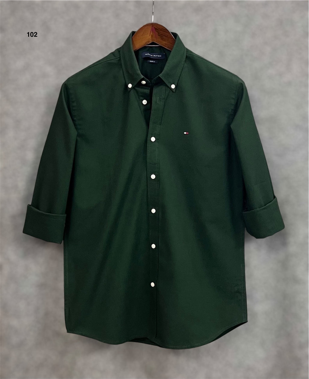 TMS Signature Solid Cotton Shirt 102