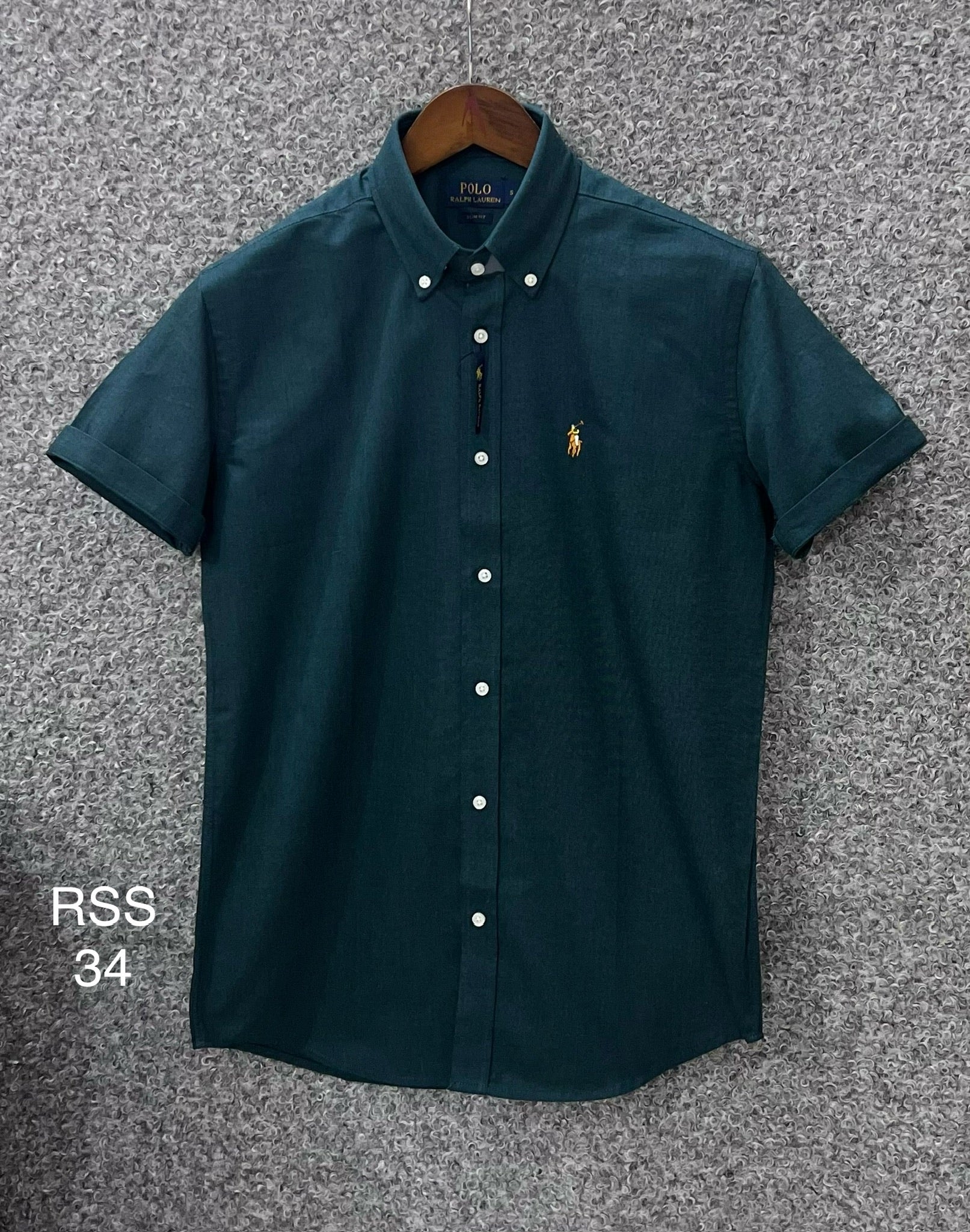 Premium Half Sleeve Solid Shirt RLSS 34 green