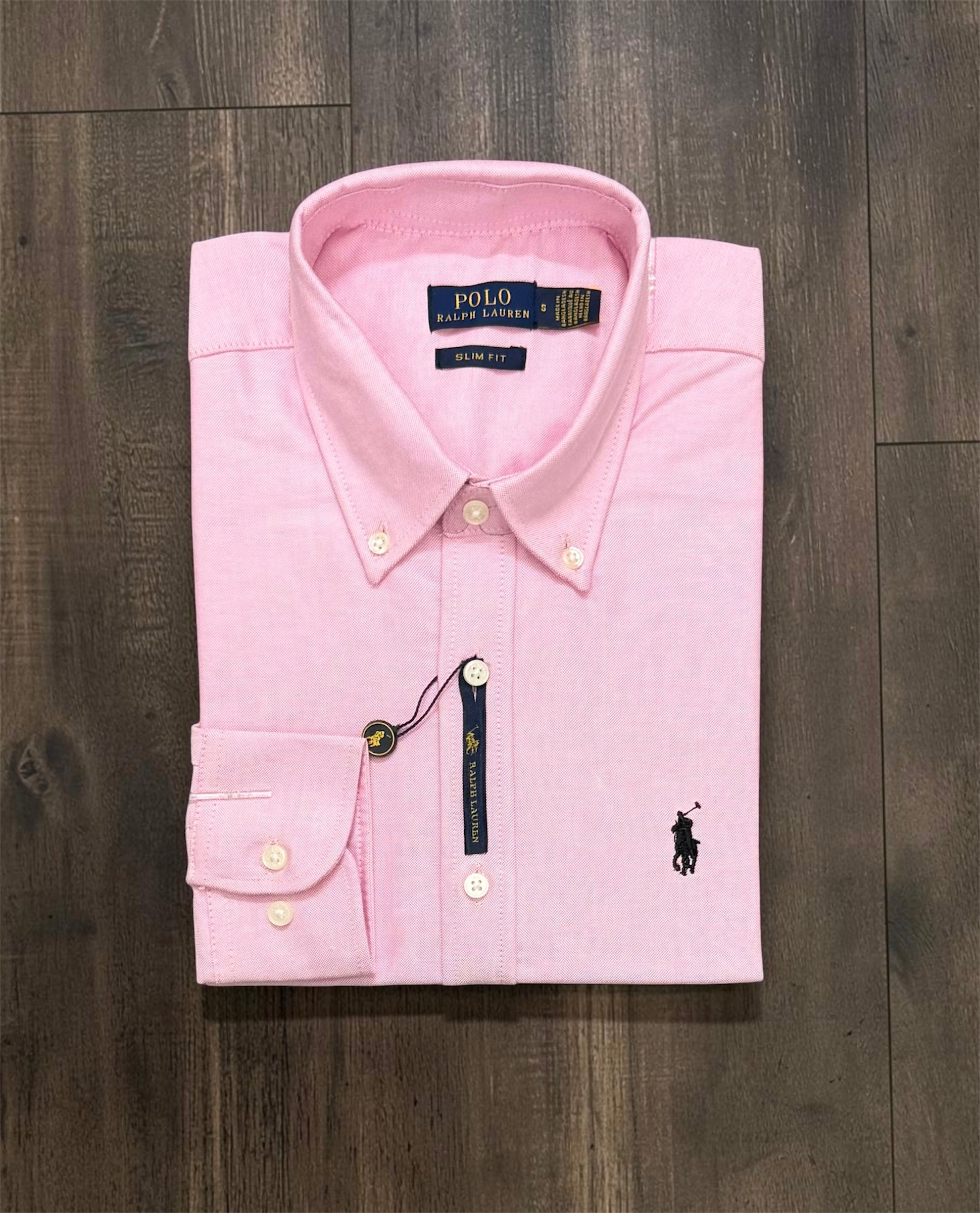 Premium Solid Logo Oxford Cotton Shirt | Solid Shirt | Shirtology Bangladesh