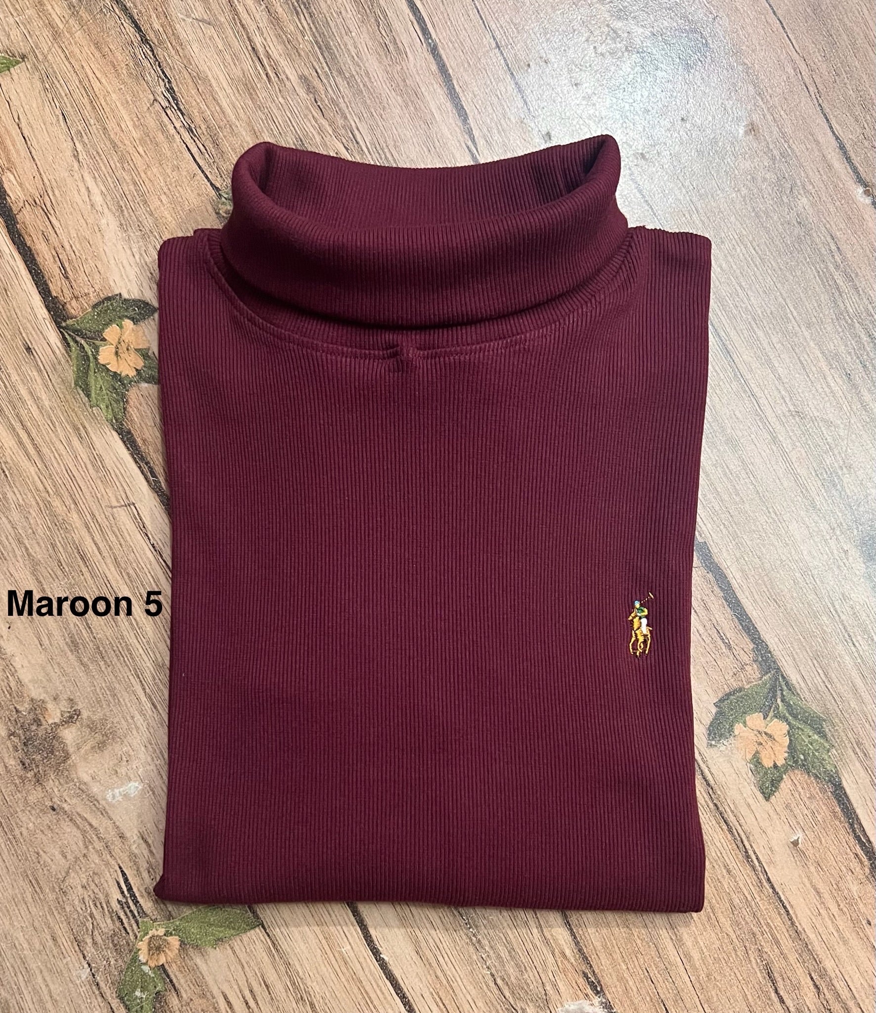 Luxury Winterwear High-GSM Turtleneck Maroon 05