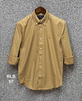 Premium Solid Oxford Cotton Shirt RLS biscuit (1) 57 | Solid Shirt | Shirtology Bangladesh