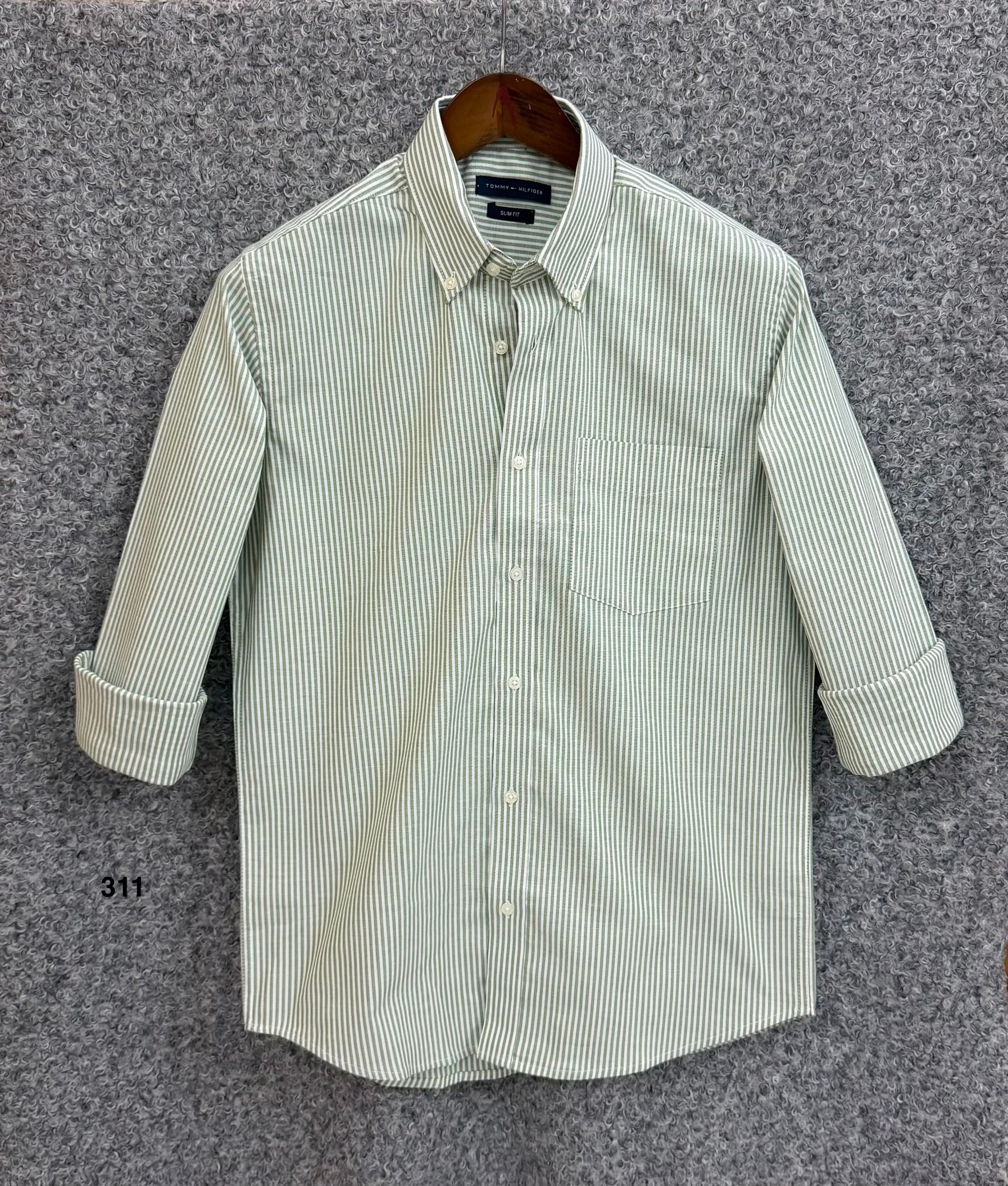 Premium Stripe Full Sleeve Shirt With Pocket | Stripe Shirt | Shirtology Bangladesh