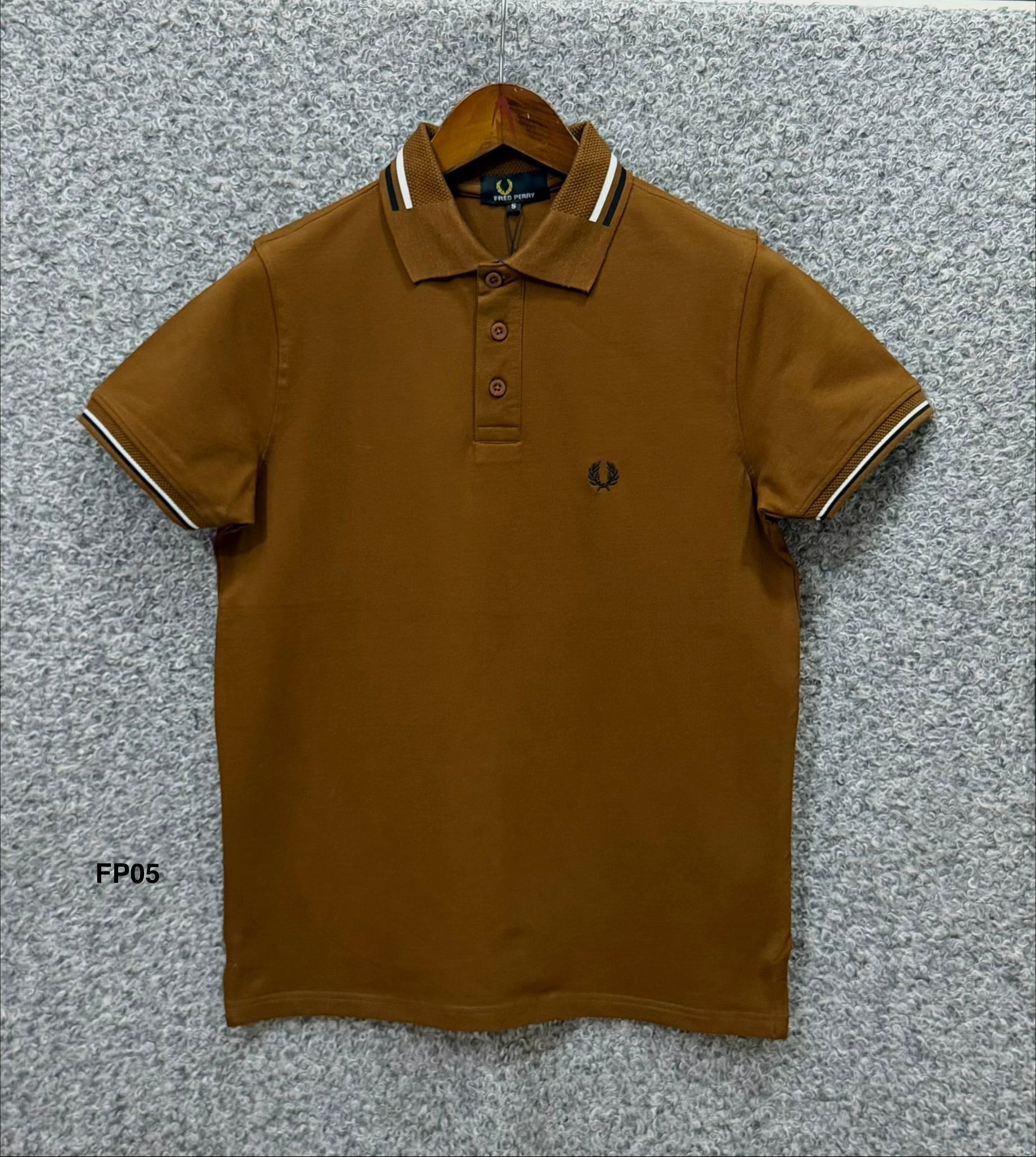 Premium Ultra Heavyweight Luxury Finish Polo Tshirt FPPL Khaki