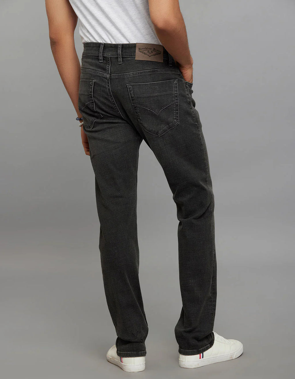 Grey 5 Pocket Mid-Rise Slim Straight Fit Classic Stretch Jeans RJ6416 | Denim pant | Shirtology Bangladesh
