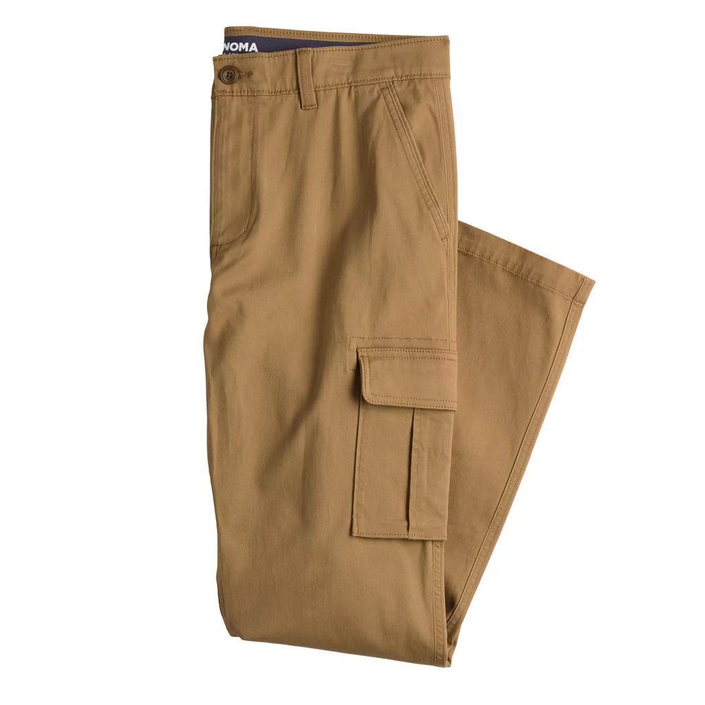 Men’s Flexwear Straight Fit Cargo Pants – kahki brown | Shirtology Bangladesh
