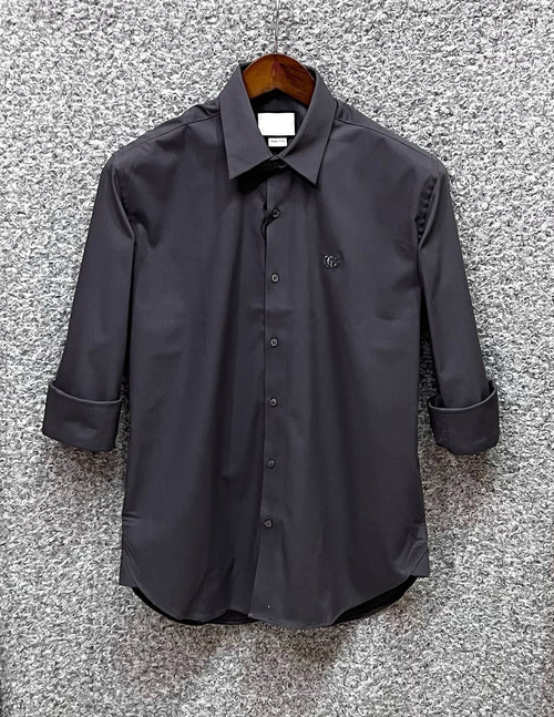 GCS Premium Solid Shirt Charcoal | Shirtology Bangladesh