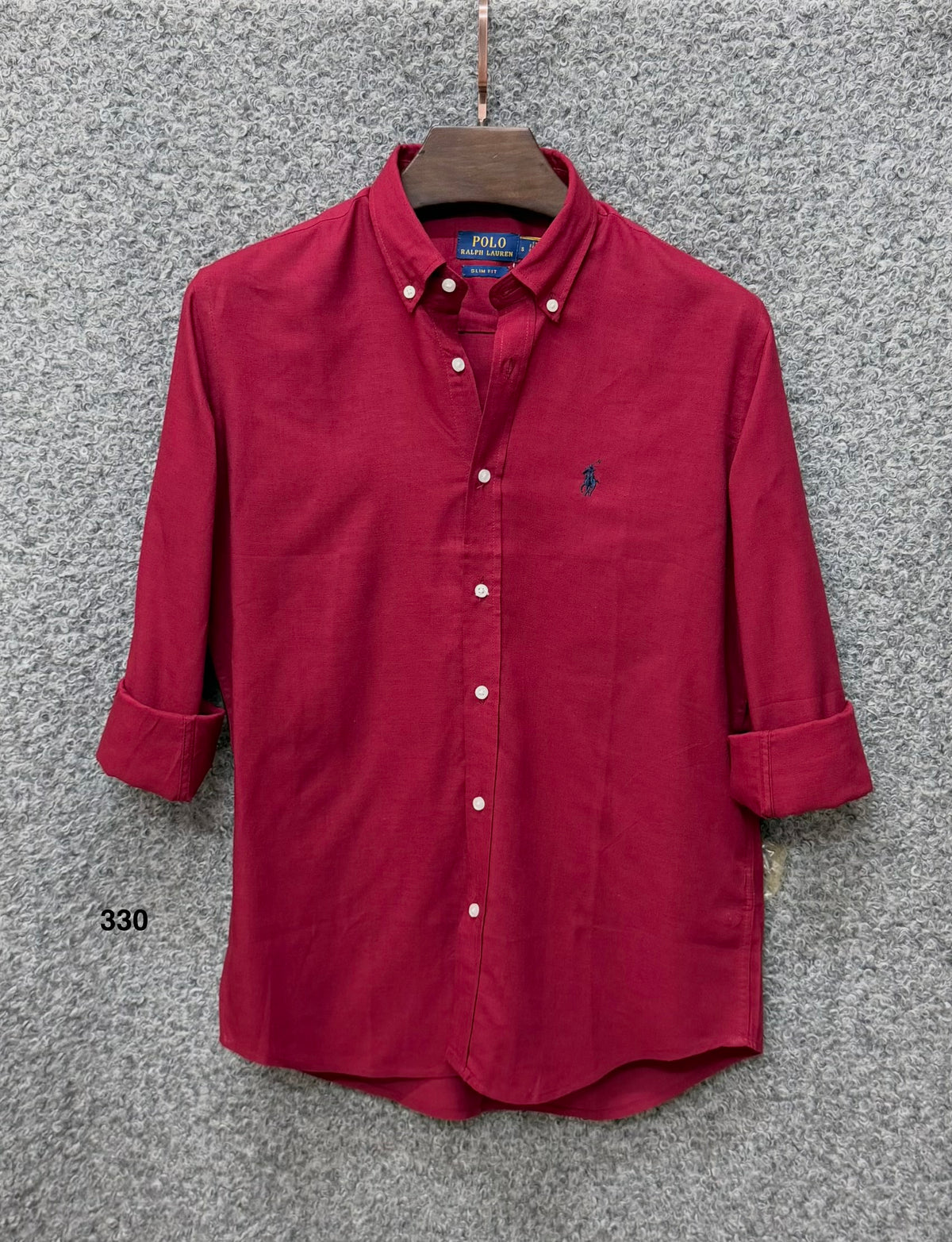 Luxury Linen Blend Solid Shirt with Cane Collar RLS 330