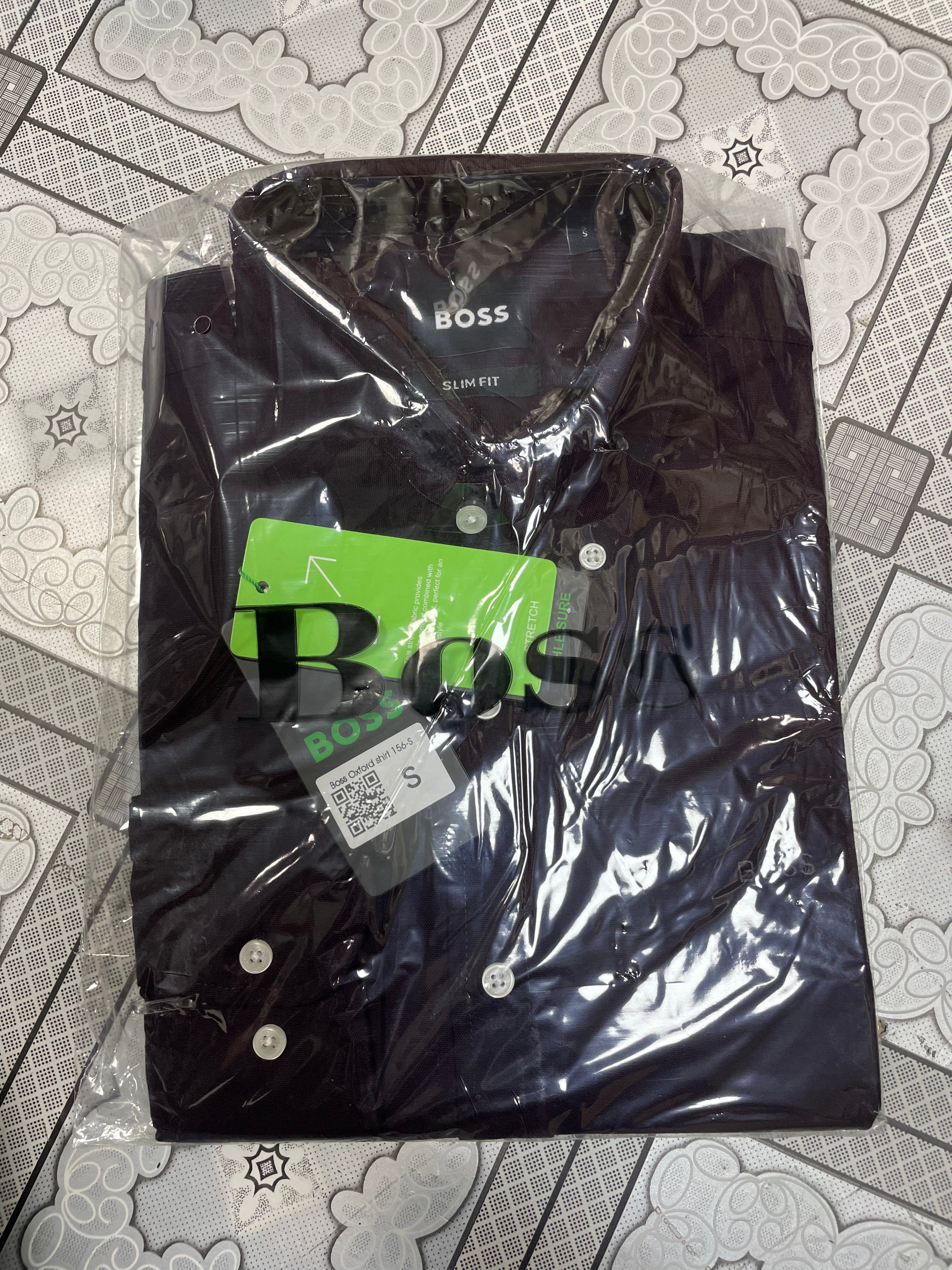 Premium Solid Oxford Cotton Shirt HBS Coffee 156