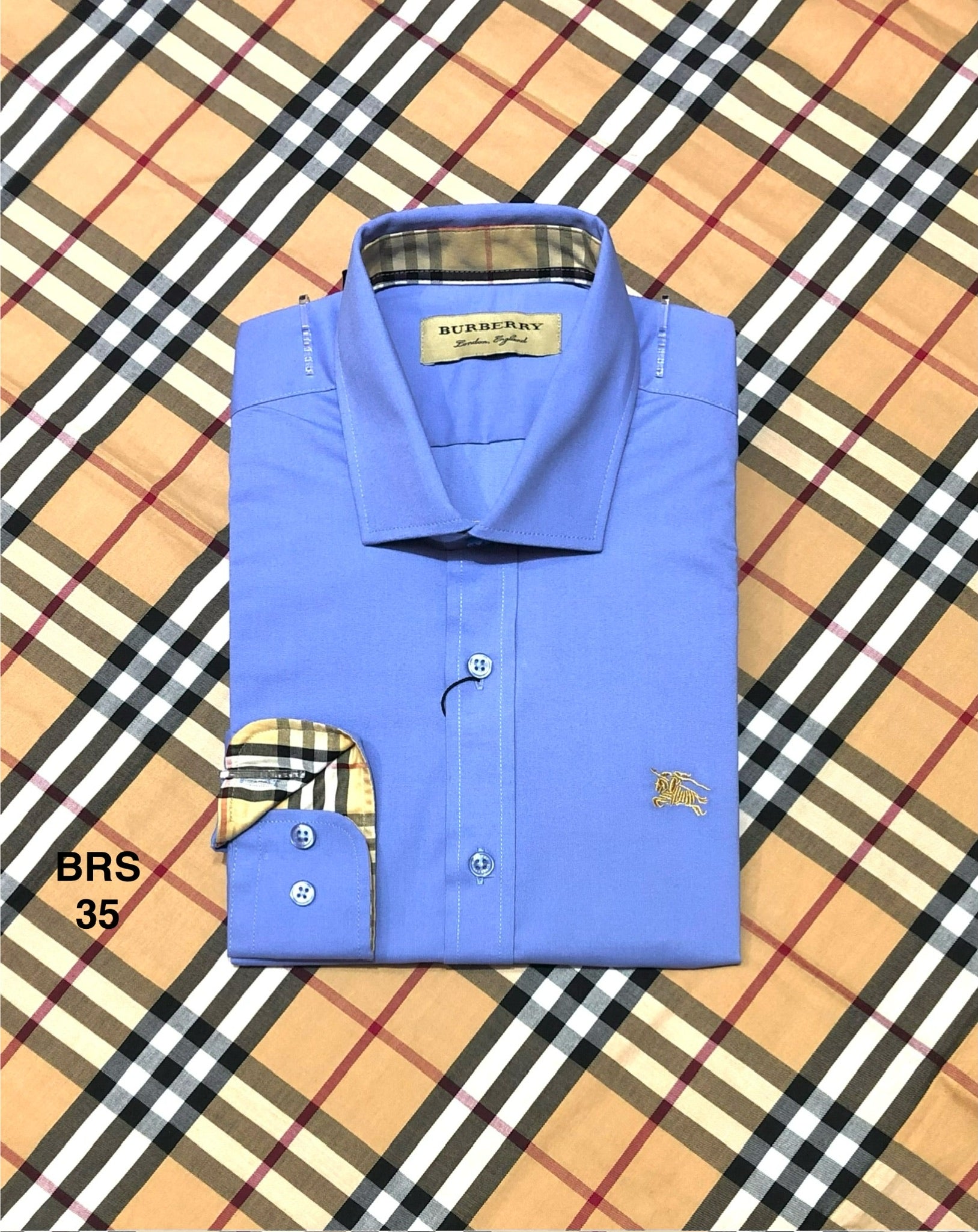 Signature Solid Shirt BRS Formal 35 sky | Shirtology Bangladesh