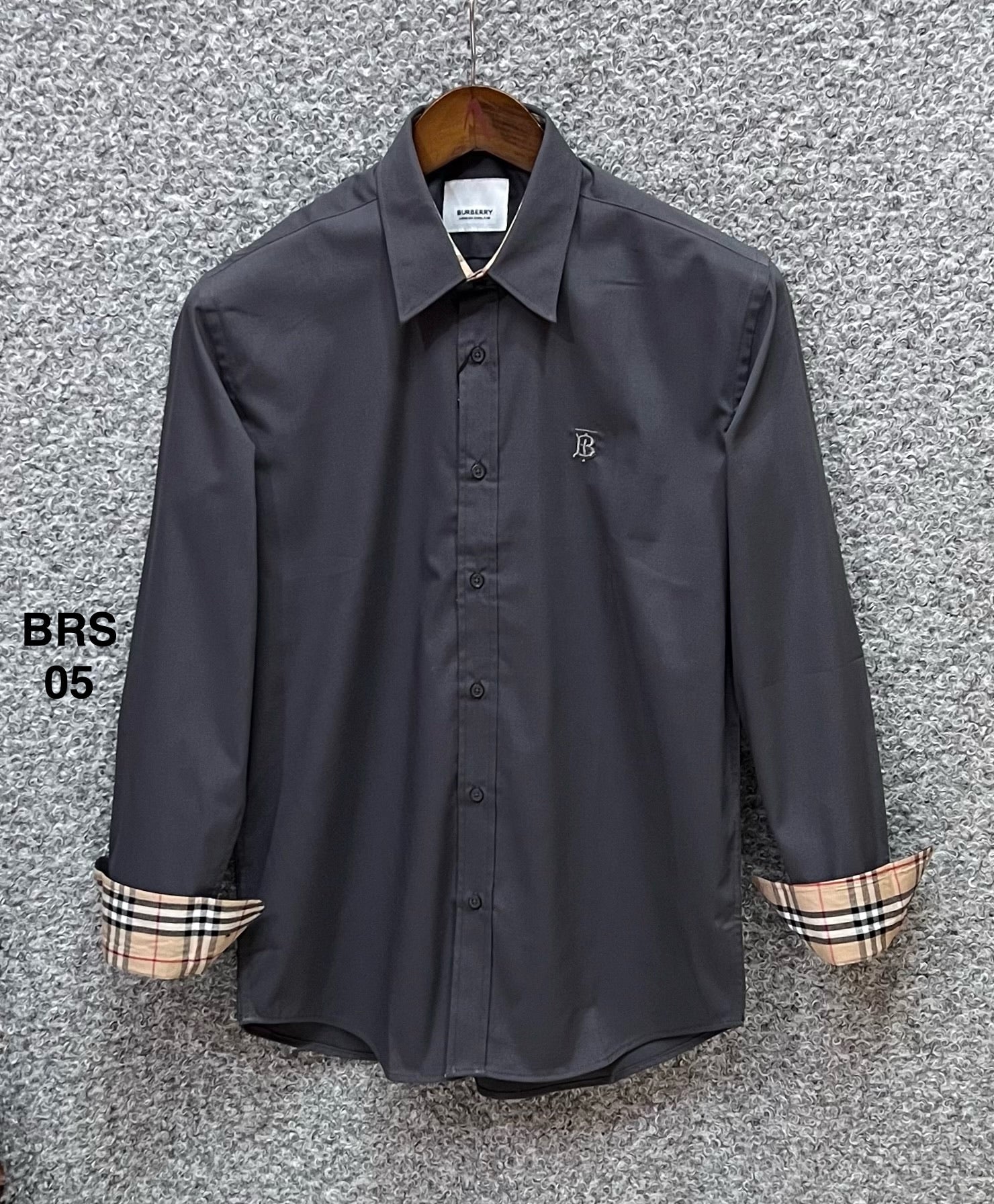 Signature Solid Shirt BRS charcoal | Shirtology Bangladesh