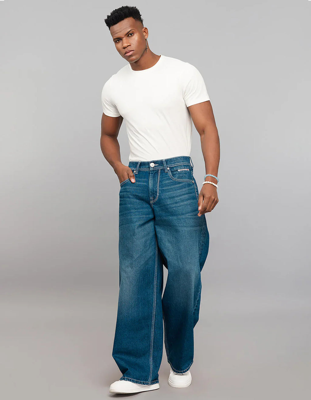 Extra Loose Fit Jeans - Medium Blue RJ6352
