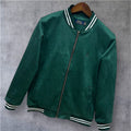 Premium Soft-Touch Suede Finish Jacket Green