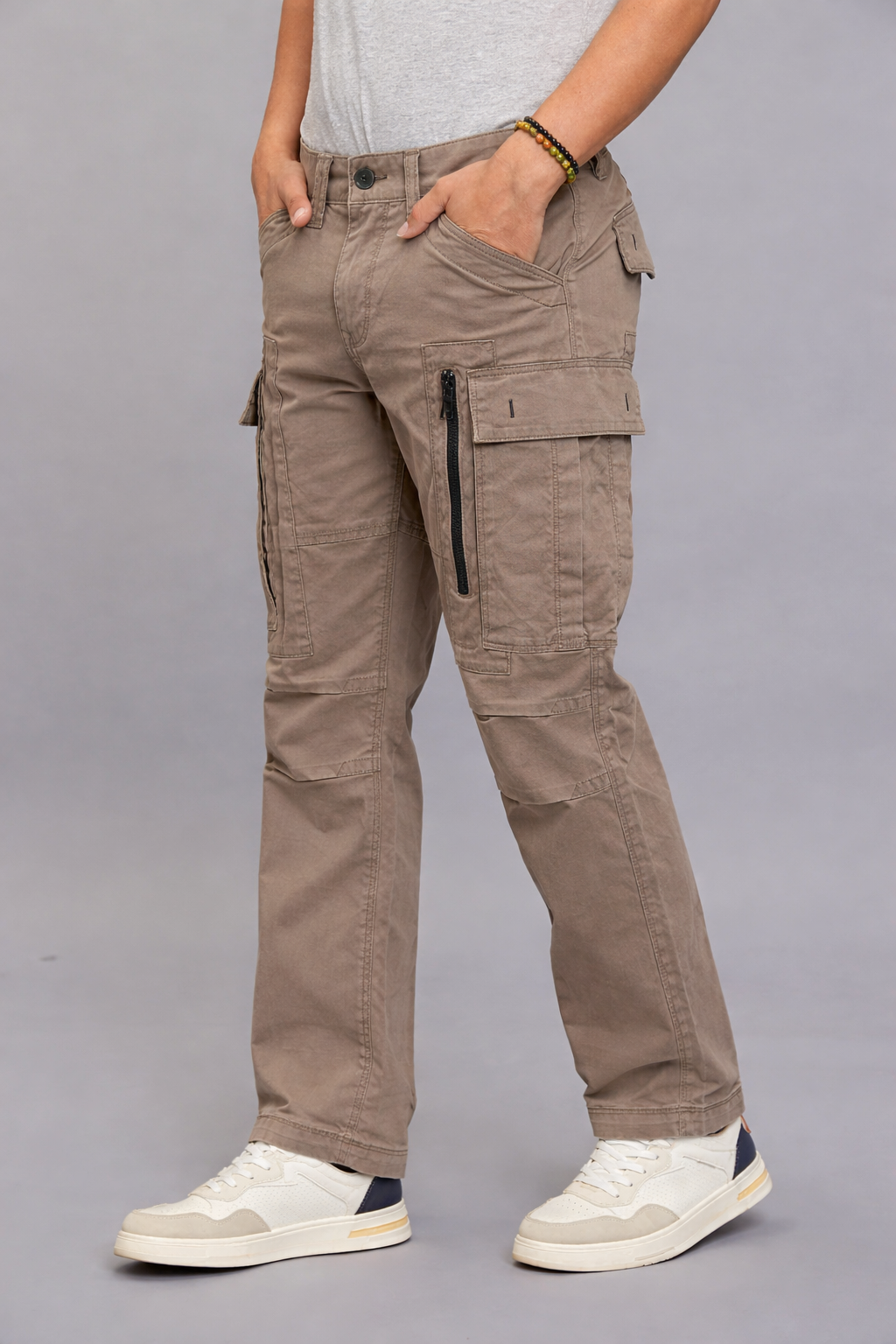 MOSS COMFORT STRAIGHT FIT STRETCH CARGO PANTS RJCP1366-moss | Shirtology Bangladesh