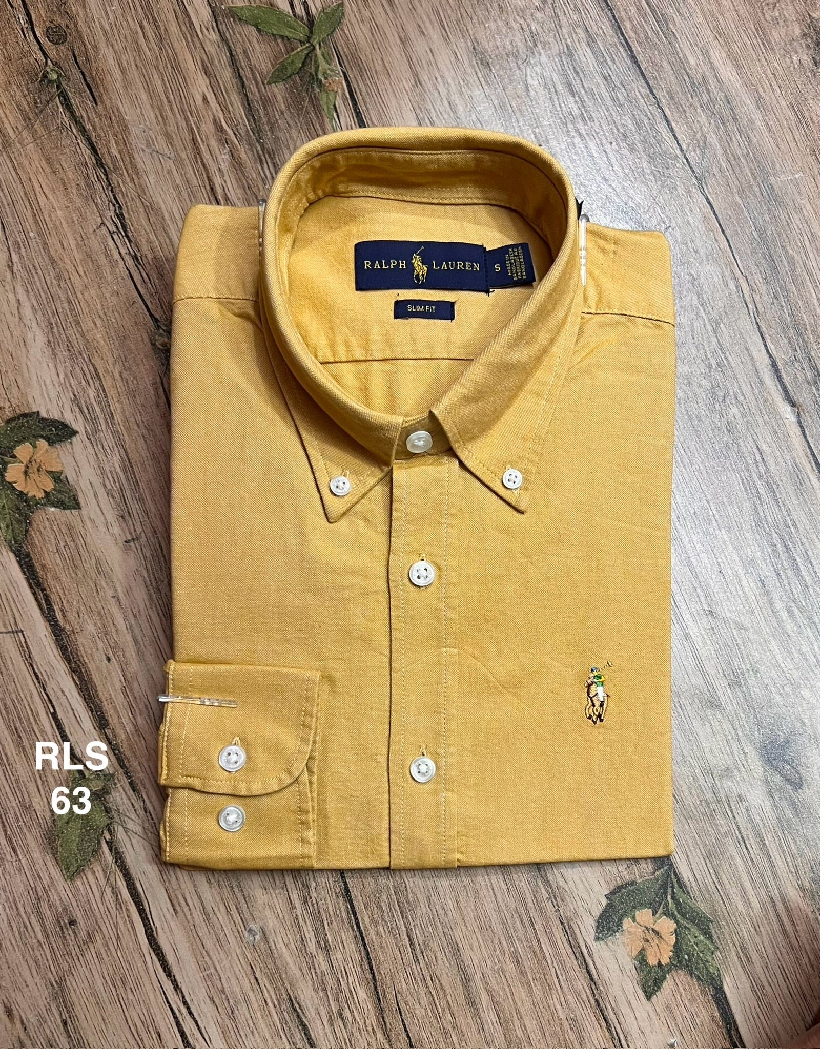 Premium Solid Oxford Cotton Shirt RLS yellow 63 | Solid Shirt | Shirtology Bangladesh