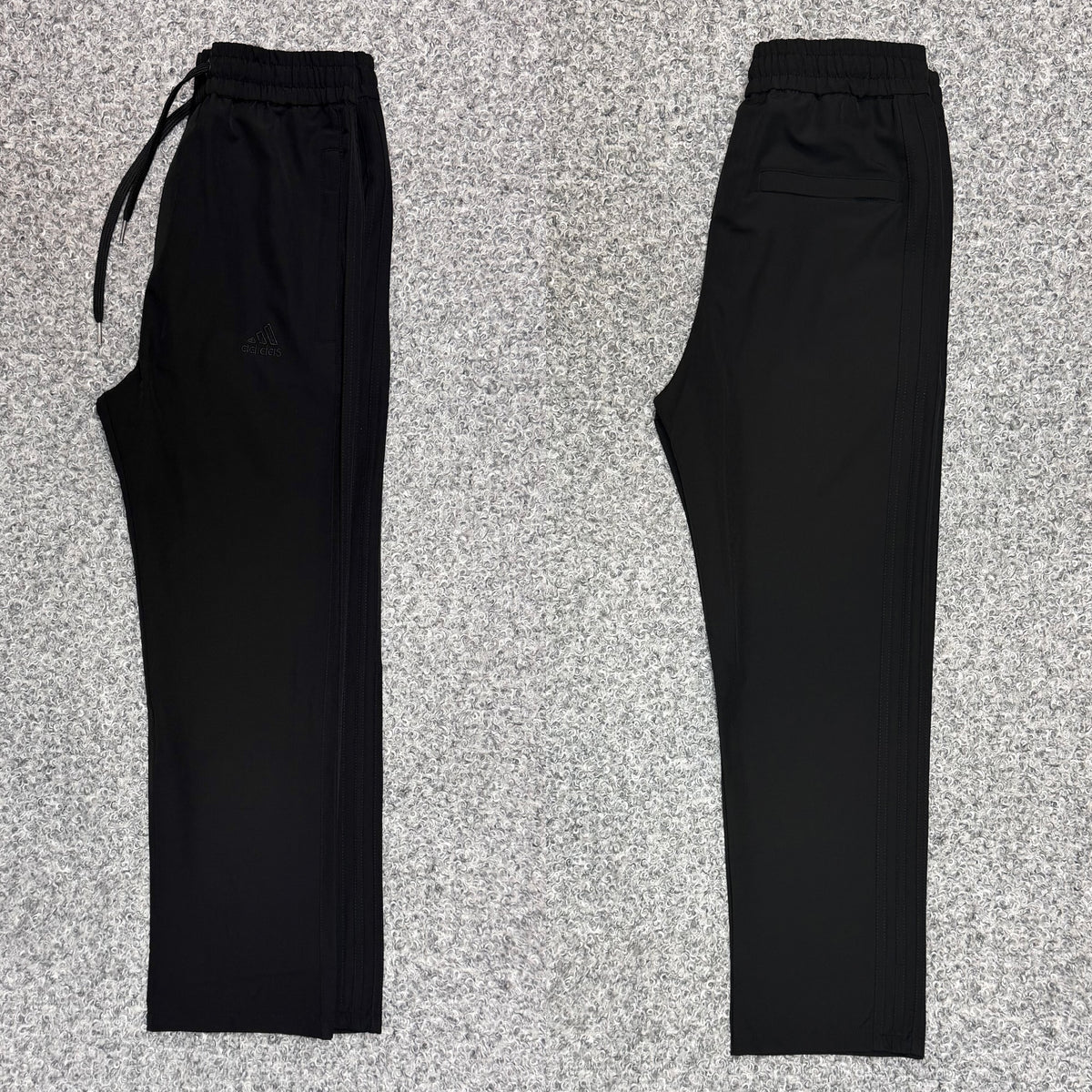 Premium Matching Three Stripe Full Athletic Track Pant Black ADTKPT