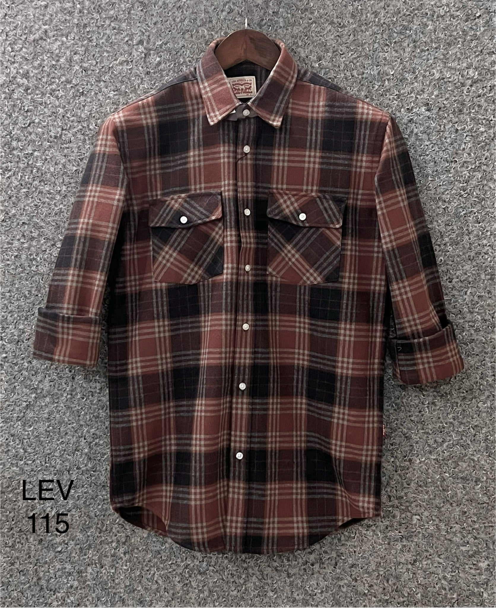 Premium Double Pocket Check Shirt LVCD 115