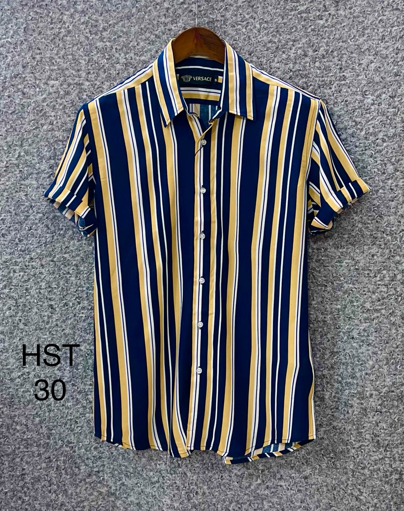 ) Classic Hawaiian Stripe Shirt HPS 30