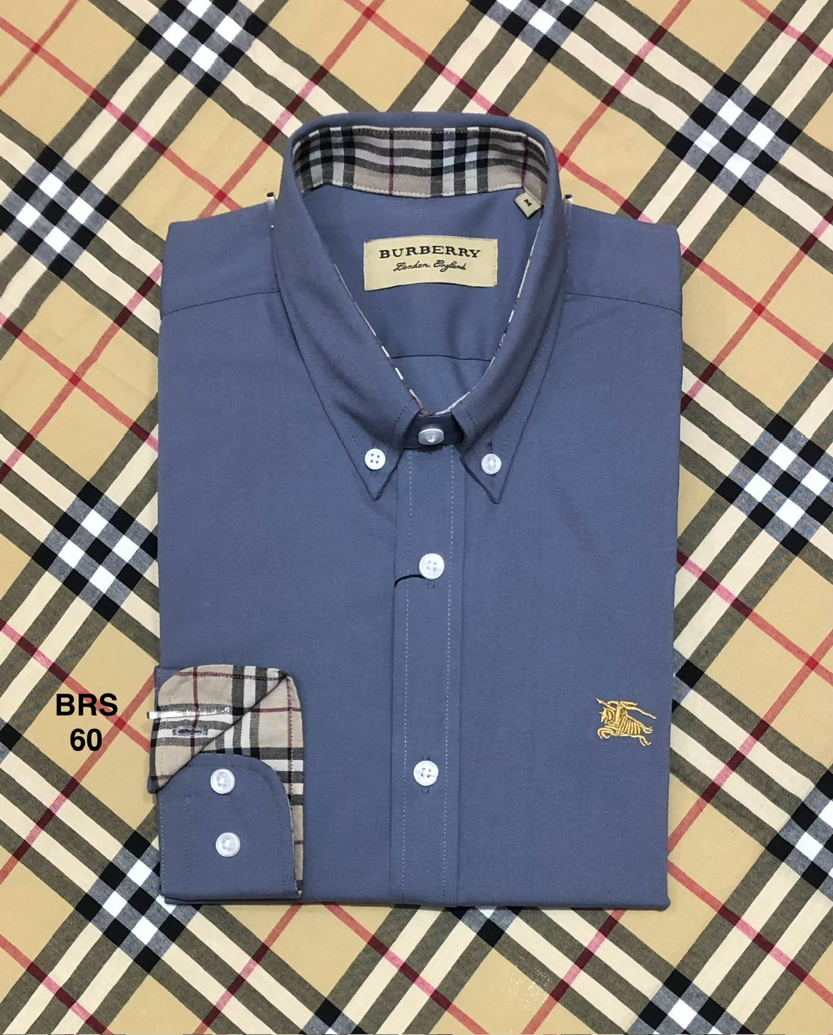Signature Solid Shirt BRS down button light ash 60 | Shirtology Bangladesh