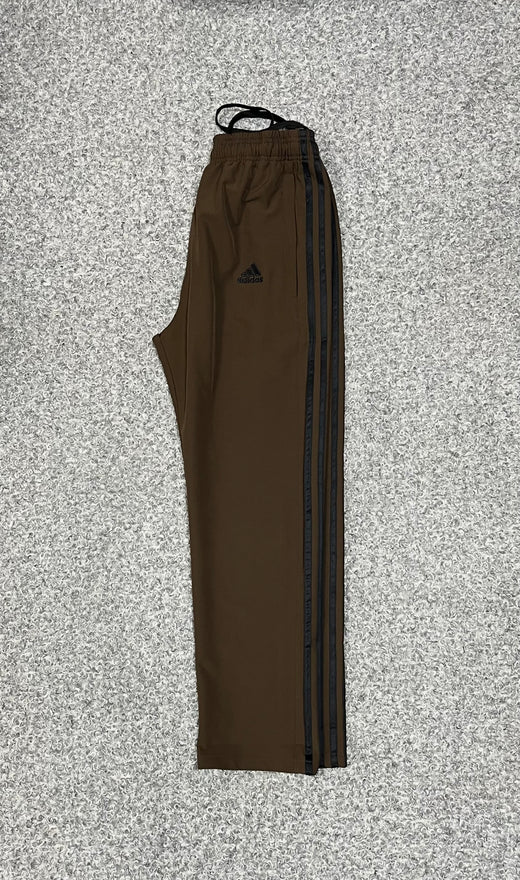 Performance Three-Stripe Full Baggy Style Track Pants Khaki & Black