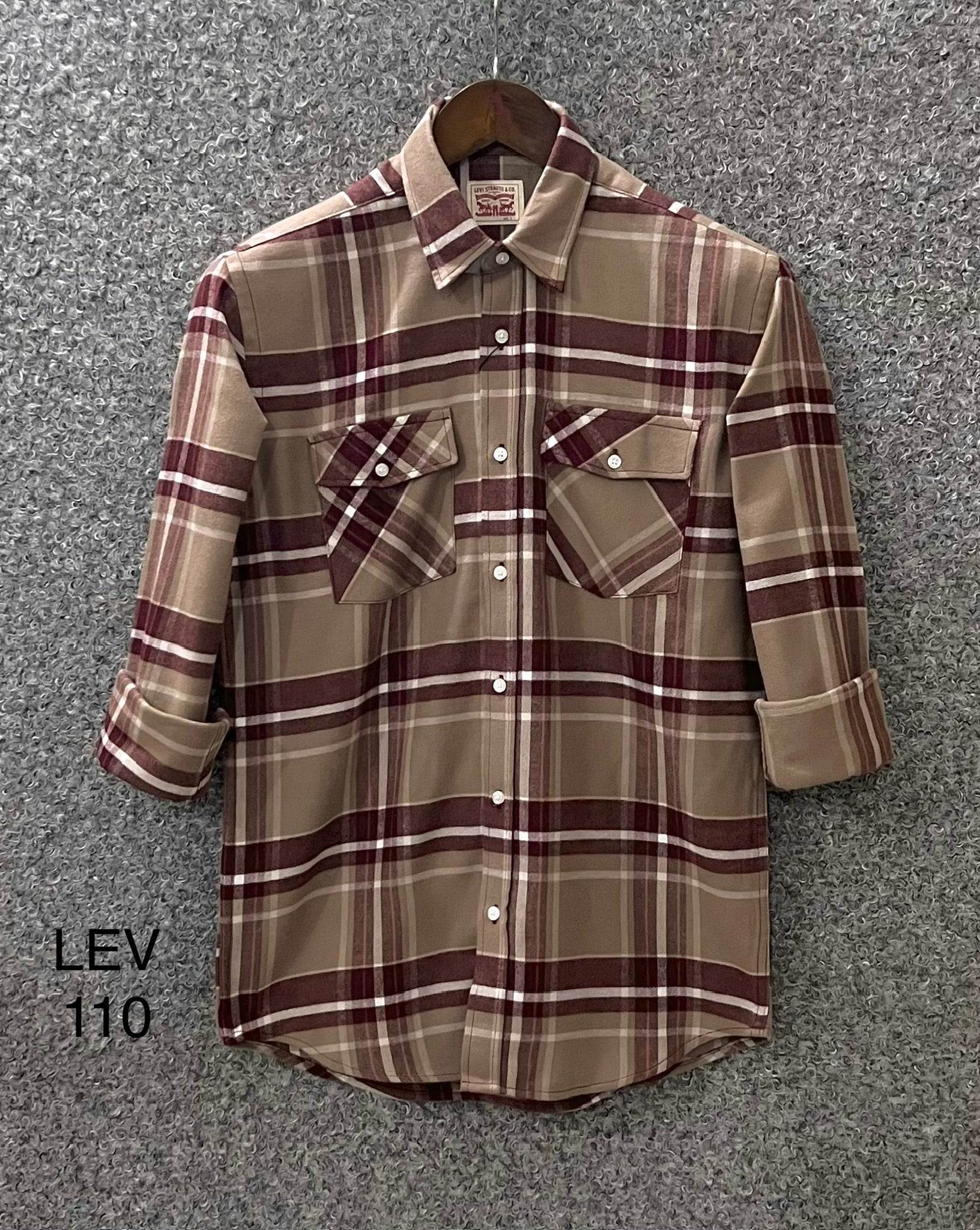 Premium Double Pocket Check Shirt LVCD 110