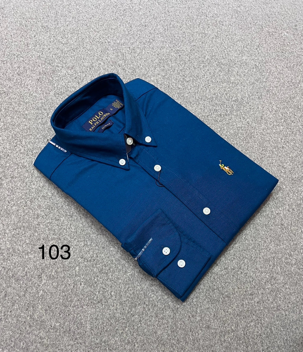 Premium Solid Oxford Cotton Shirt RLS 103