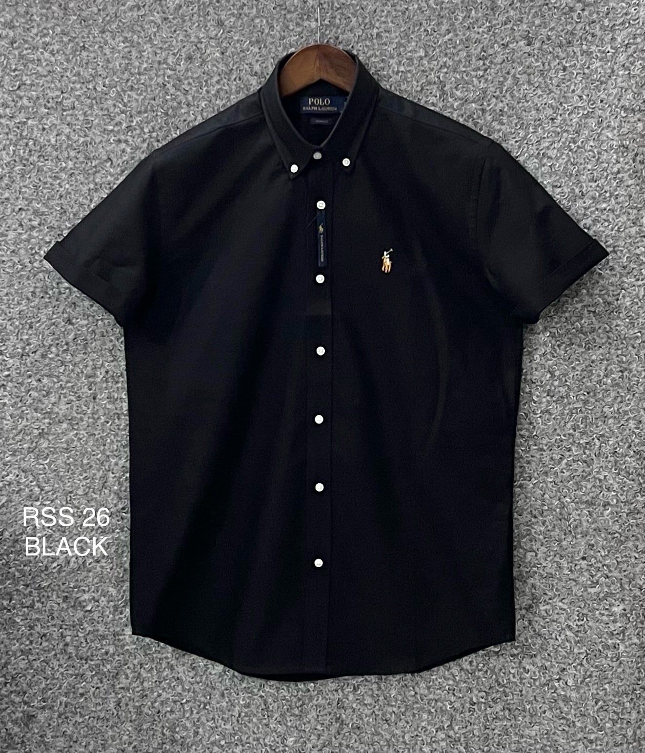 Premium Half Sleeve Solid Shirt RLSS 26 black